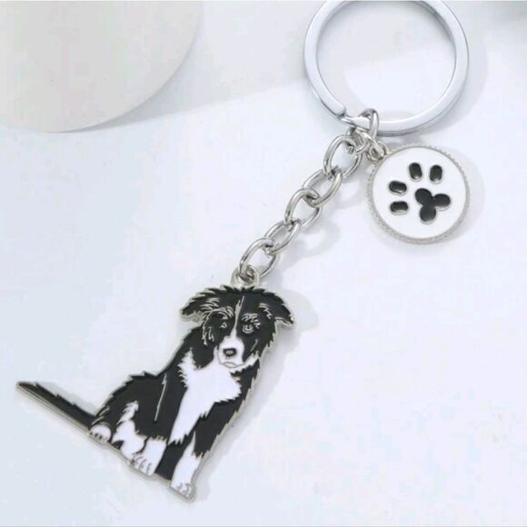 Border Collie Dog Keychain - Picture 7 of 9